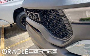 RAM 1500 TRX Light Bar Mount Kits - Front - ORACLE Lighting - Flush LED Light Bar System - Amber - `19-`22